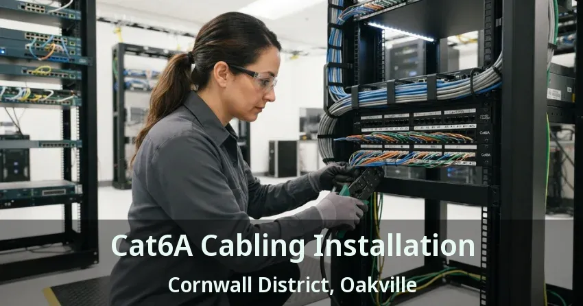 Cat6A Cabling Installation Cornwall District, Oakville - ON