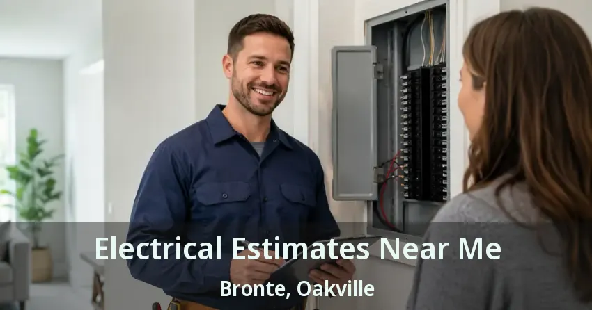 Electrical Estimates Near Me Bronte, Oakville - ON