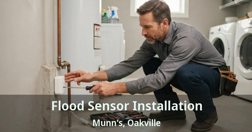Flood Sensor Installation Munn's, Oakville - ON