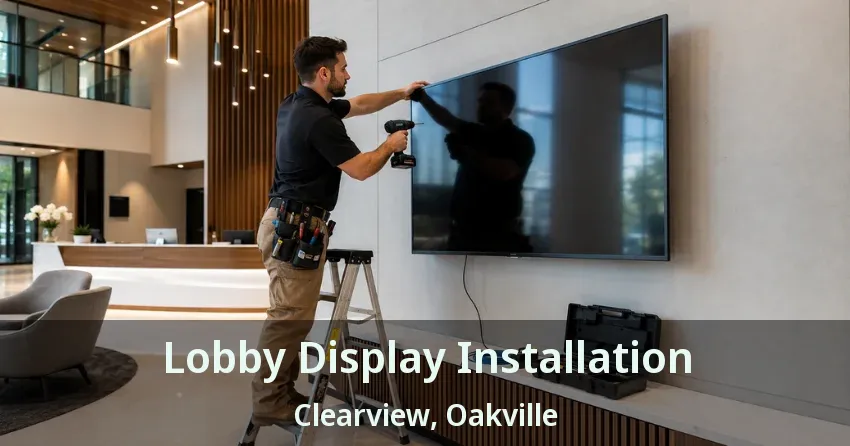 Lobby Display Installation Clearview, Oakville - ON