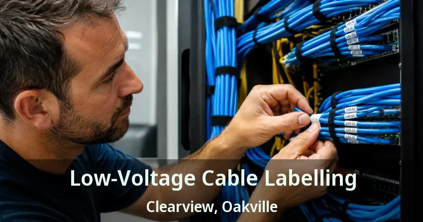 Low-Voltage Cable Labelling Clearview, Oakville - ON