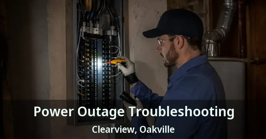 Power Outage Troubleshooting Clearview, Oakville - ON