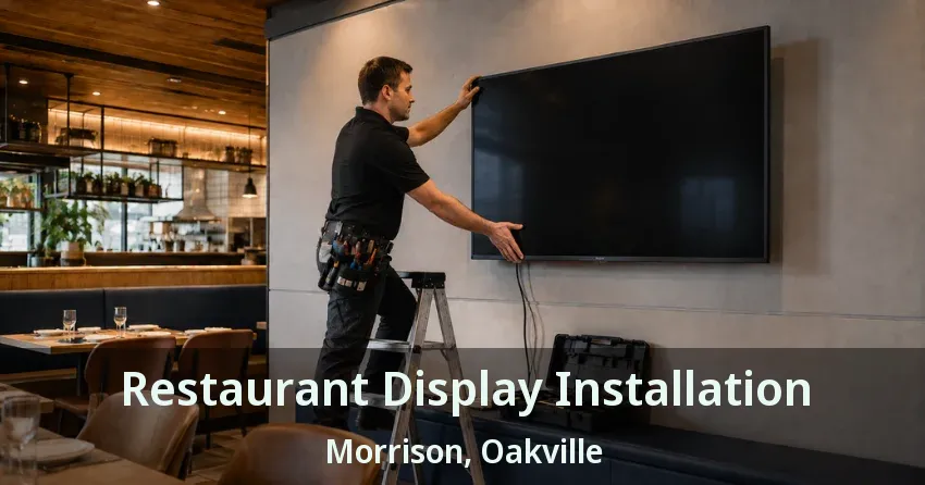 Restaurant Display Installation Morrison, Oakville - ON